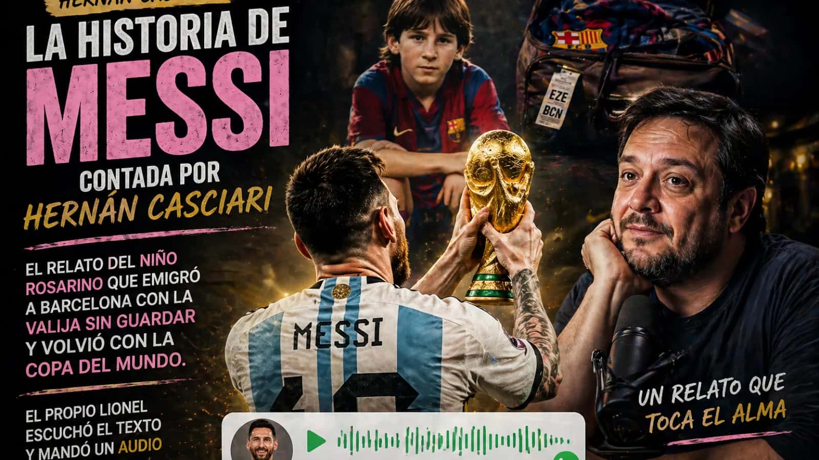 La valija de Messi: el relato que hizo llorar al campeón del mundo