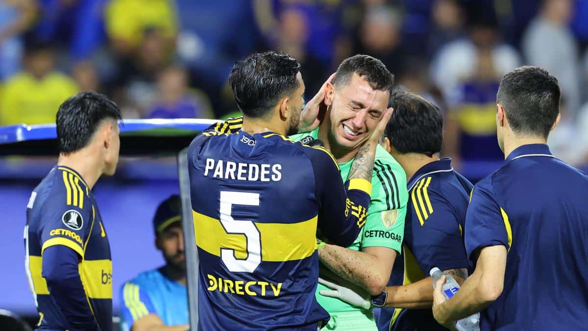 Agustín Marchesín, arquero de Boca Juniors, sufrió una grave lesión de rodilla y quedará fuera de lo que resta de la temporada