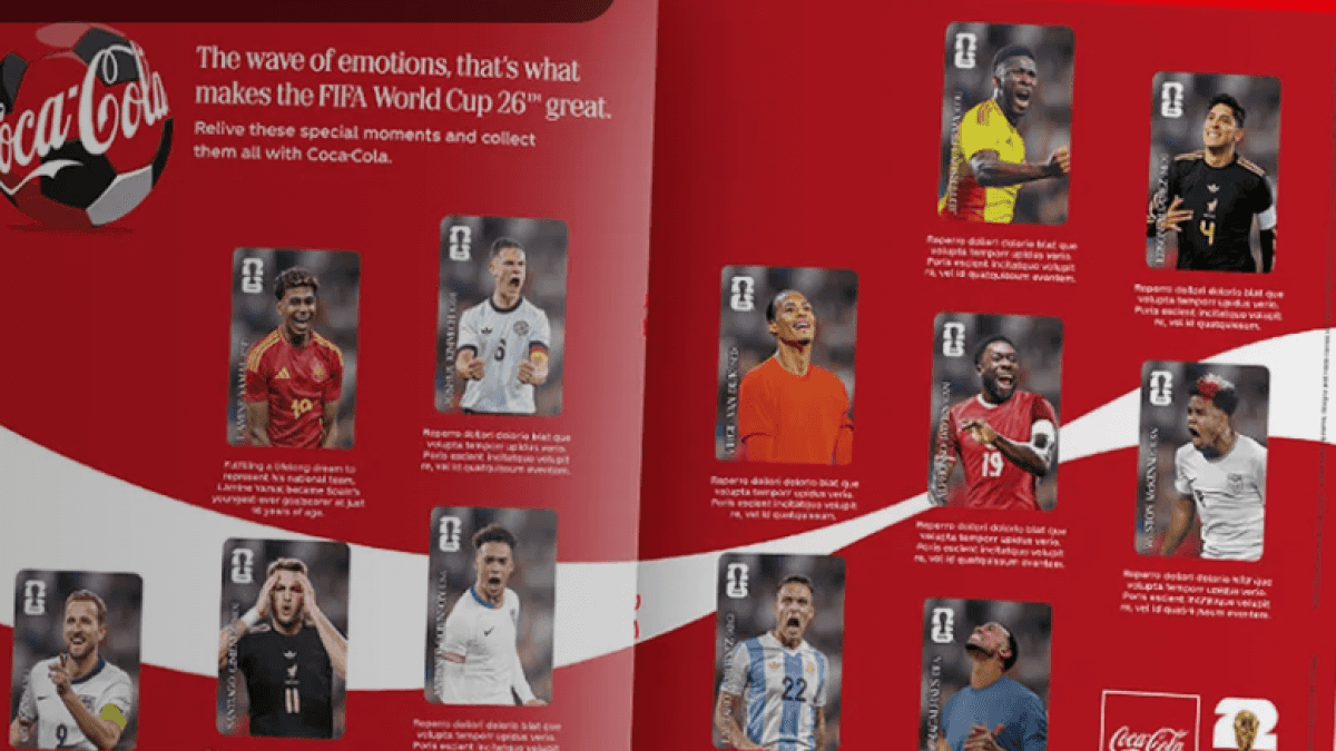 Panini y Coca-Cola lanzan calcomanías especiales para el álbum del Mundial 2026