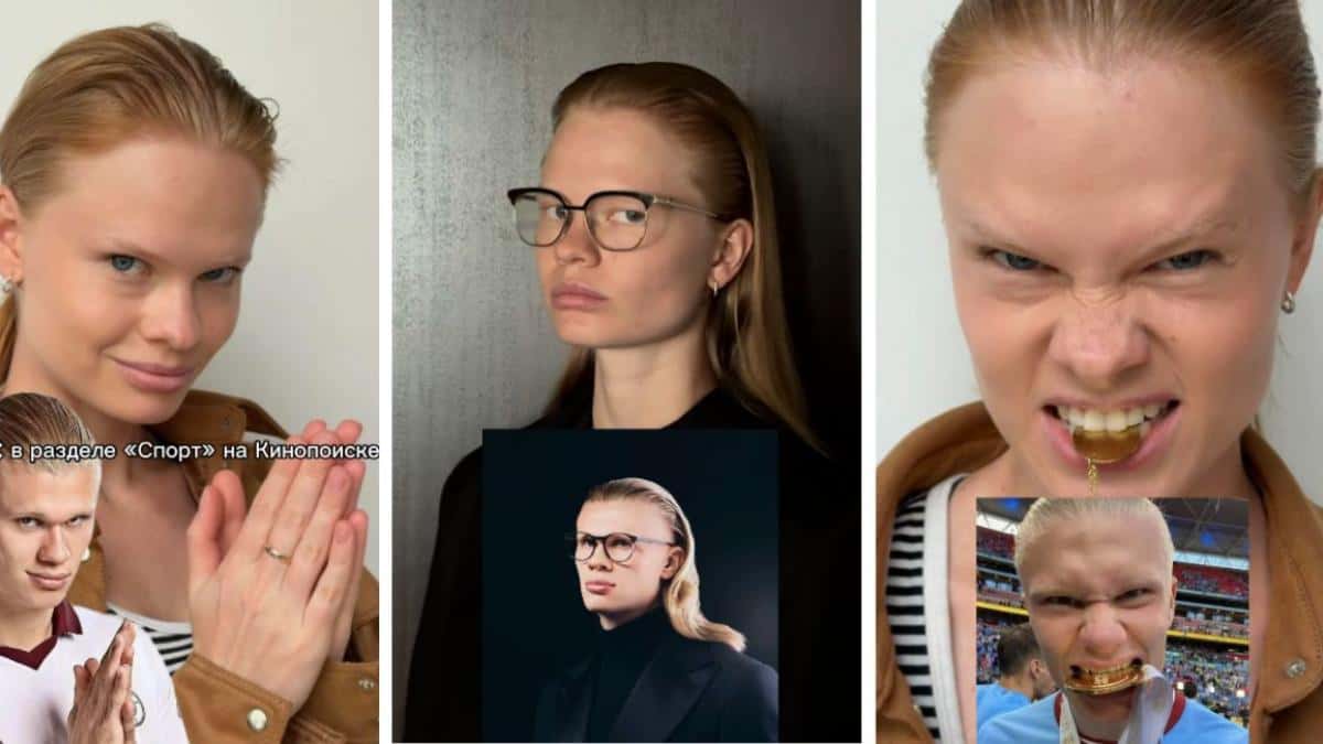 Anastasia Kostromitina afirma que vive con calma la fama por su parecido con Erling Haaland