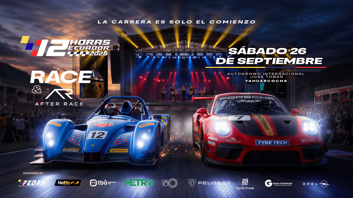Alex Krack y Sonora Dinamita animarán el After Race de Las 12 Horas Ecuador 2026 en Ibarra
