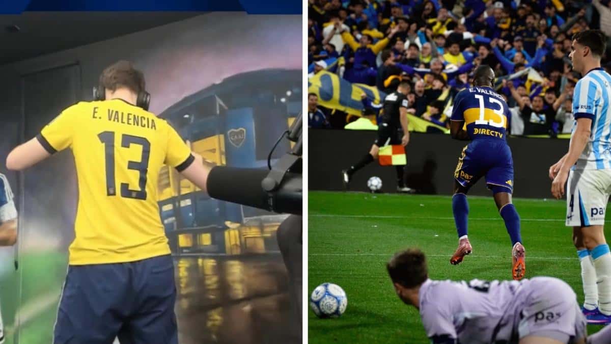 Enner Valencia guía la remontada de Boca Juniors sobre Racing y Davo Xeneize celebra con la camiseta del ecuatoriano