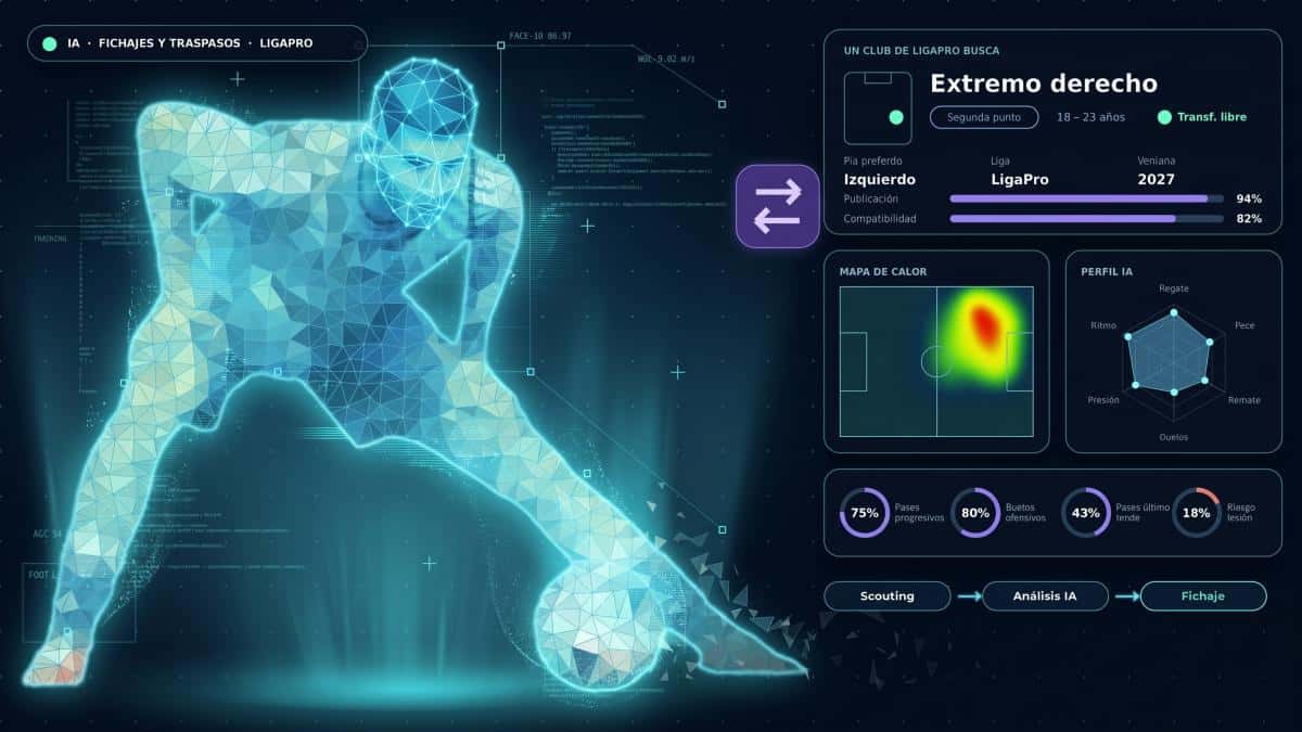 Libro de Pases: la plataforma con inteligencia artificial que impulsa el scouting y los fichajes en LigaPro