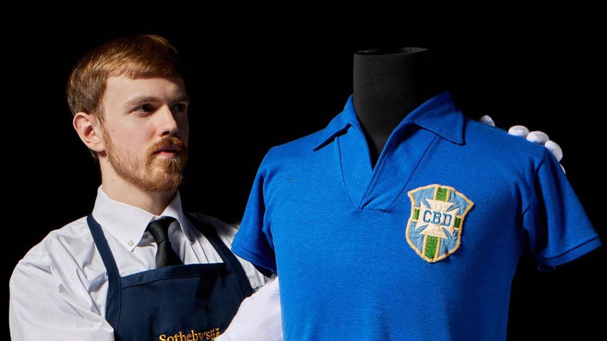 Sotheby's subastará la camiseta de Pelé en la final del Mundial 1958: estimación de USD 6 millones