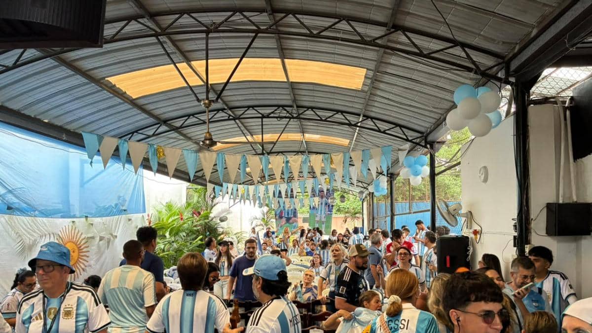 Guayaquil se vistió de celeste y blanco: así fue la previa en el Centro Ecuatoriano Argentino para la final Argentina-España