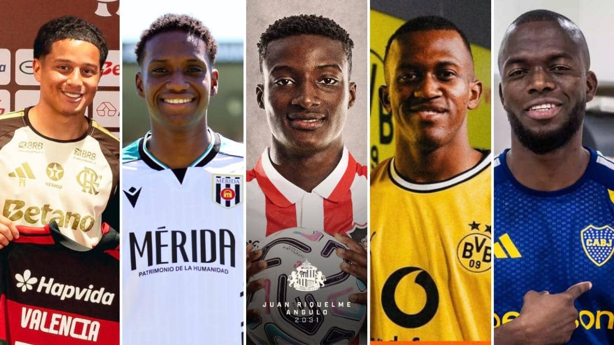 Transfermarkt registra 177 fichajes de futbolistas ecuatorianos en el último mercado: 70 fueron al extranjero