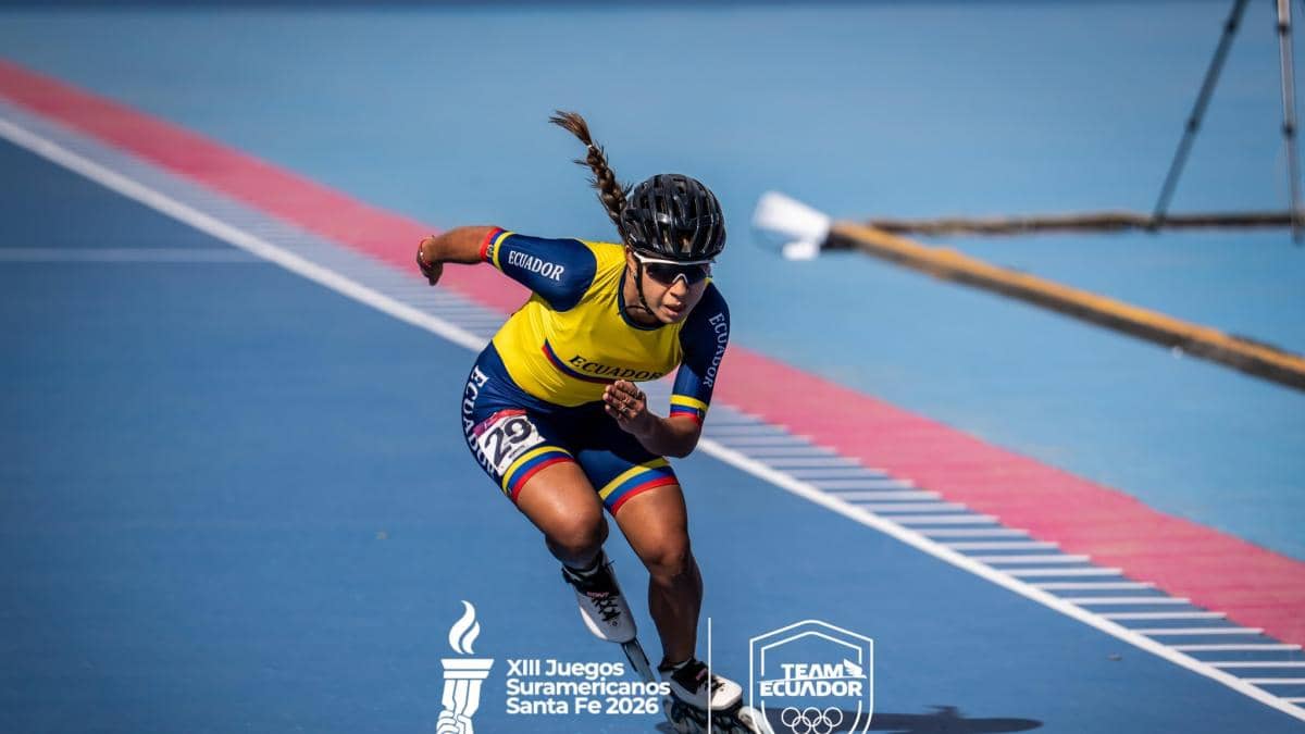 María Loreto Arias obtiene la plata para Ecuador en los 200 metros contrarreloj de los Juegos Suramericanos Santa Fe 2026
