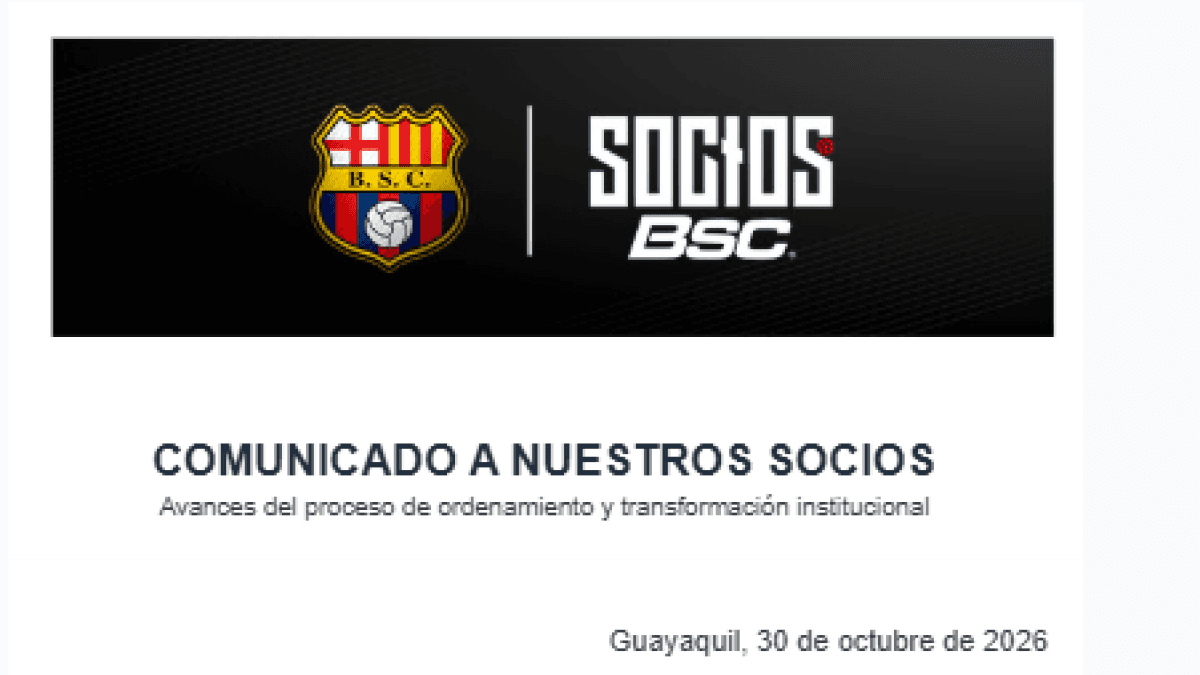 Barcelona SC anuncia el cierre de vínculos laborales con colaboradores y prestadores de servicios