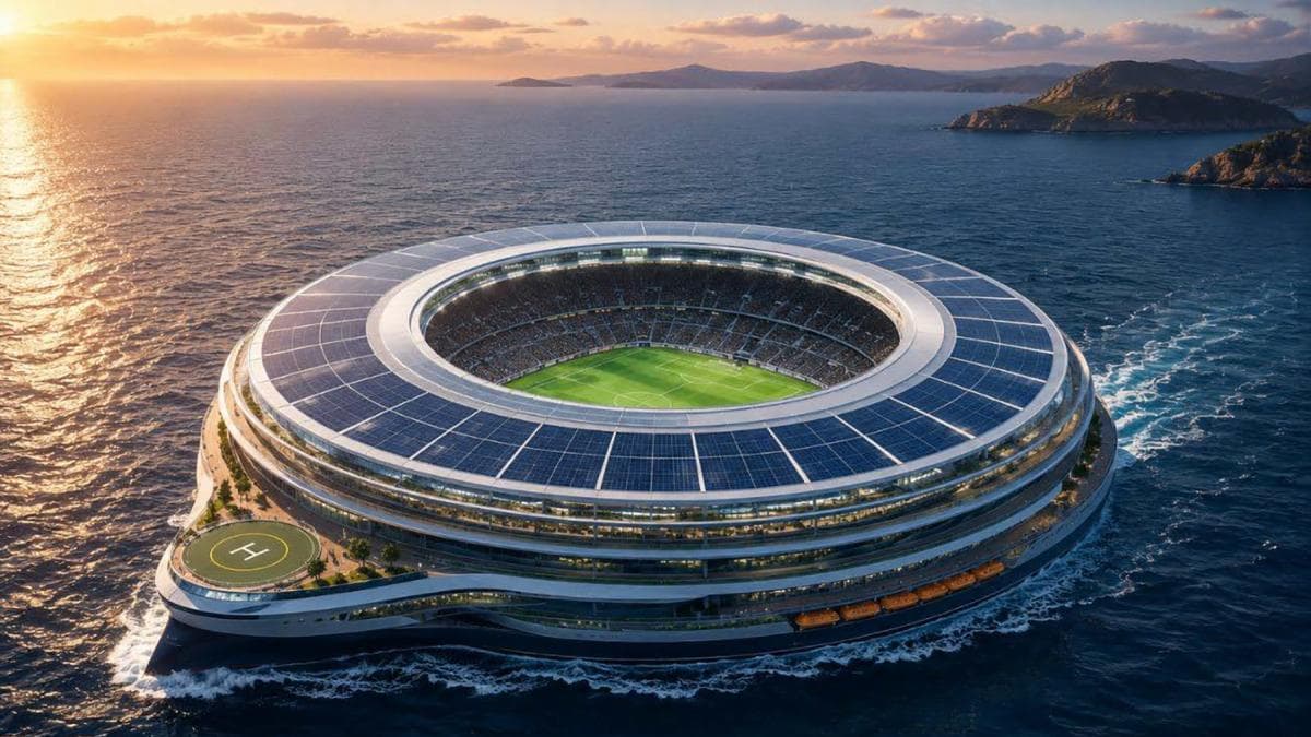Mark Fenwick impulsa un estadio flotante de 50.000 plazas para llevar los Mundiales al mar