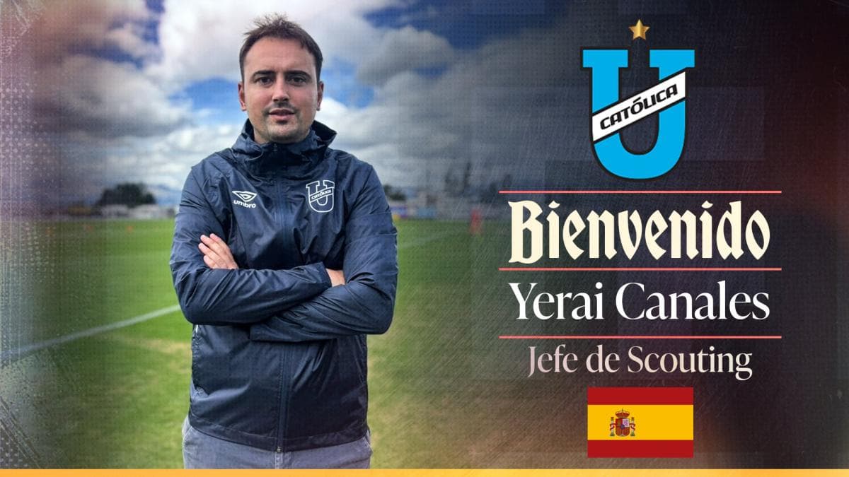 Universidad Católica suma al español Yerai Canales como jefe de scouting