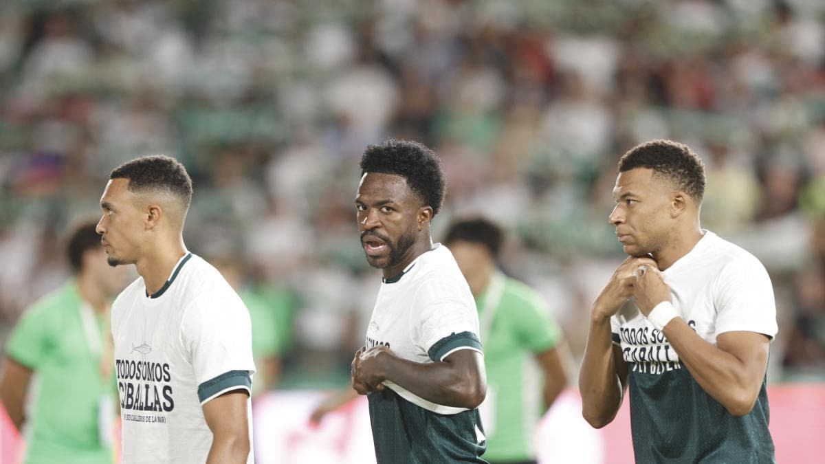 Mbappé, Vinícius e Ibrahima Konaté provocan polémica en España por su gesto con una camiseta en apoyo a Ceuta