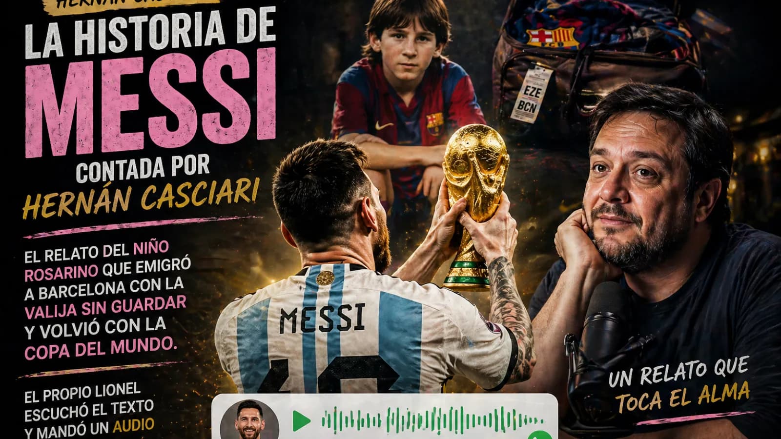 La valija de Messi: el relato que hizo llorar al campeón del mundo